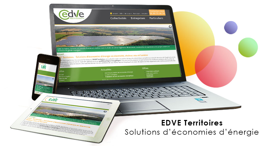 EDVE Territoires site en Joomla